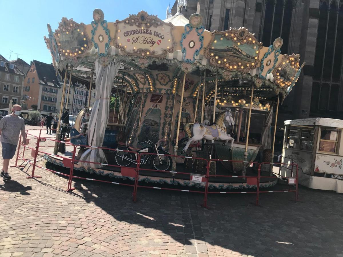 Sion City Mulhouse Centre - Parking Et Balcon-Wifi 5G Gratuit Eksteriør billede
